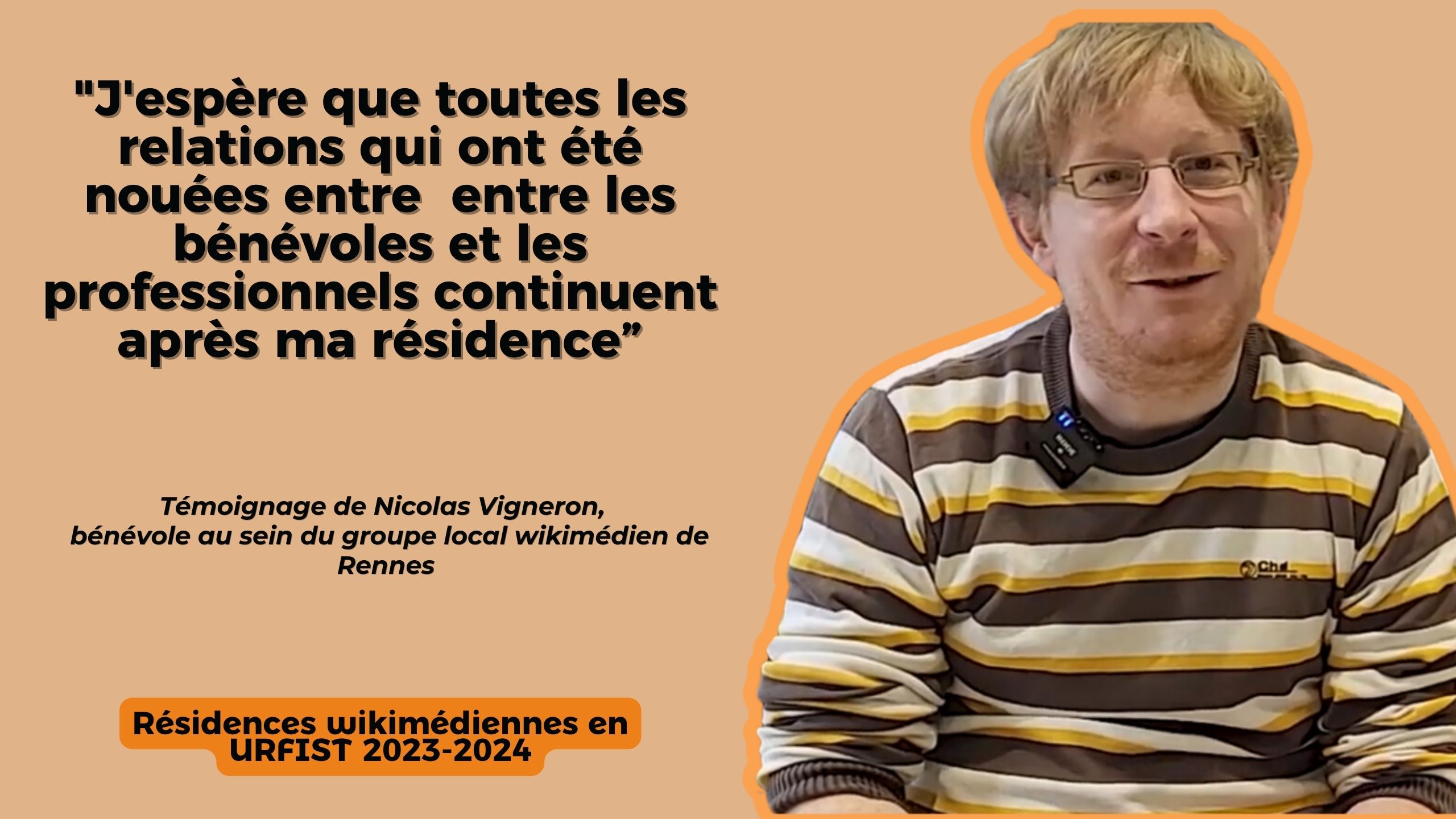 Entretien Nicolas Vigneron I Résidence Wikimédia (URFIST Rennes)