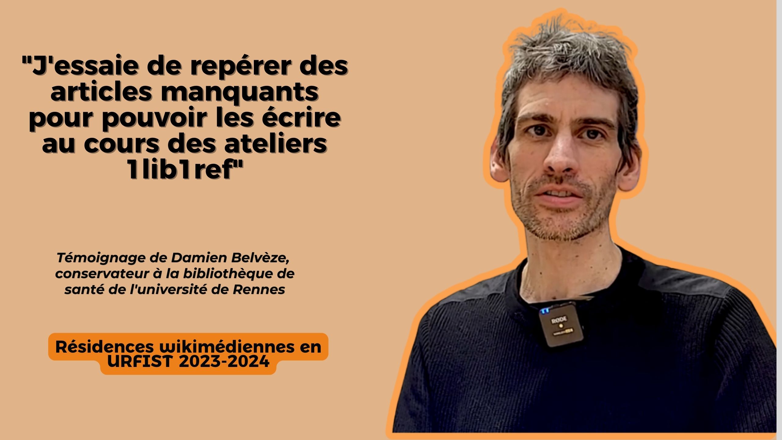 Entretien avec Damien Belvèze I Résidence Wikimédia (URFIST Rennes)