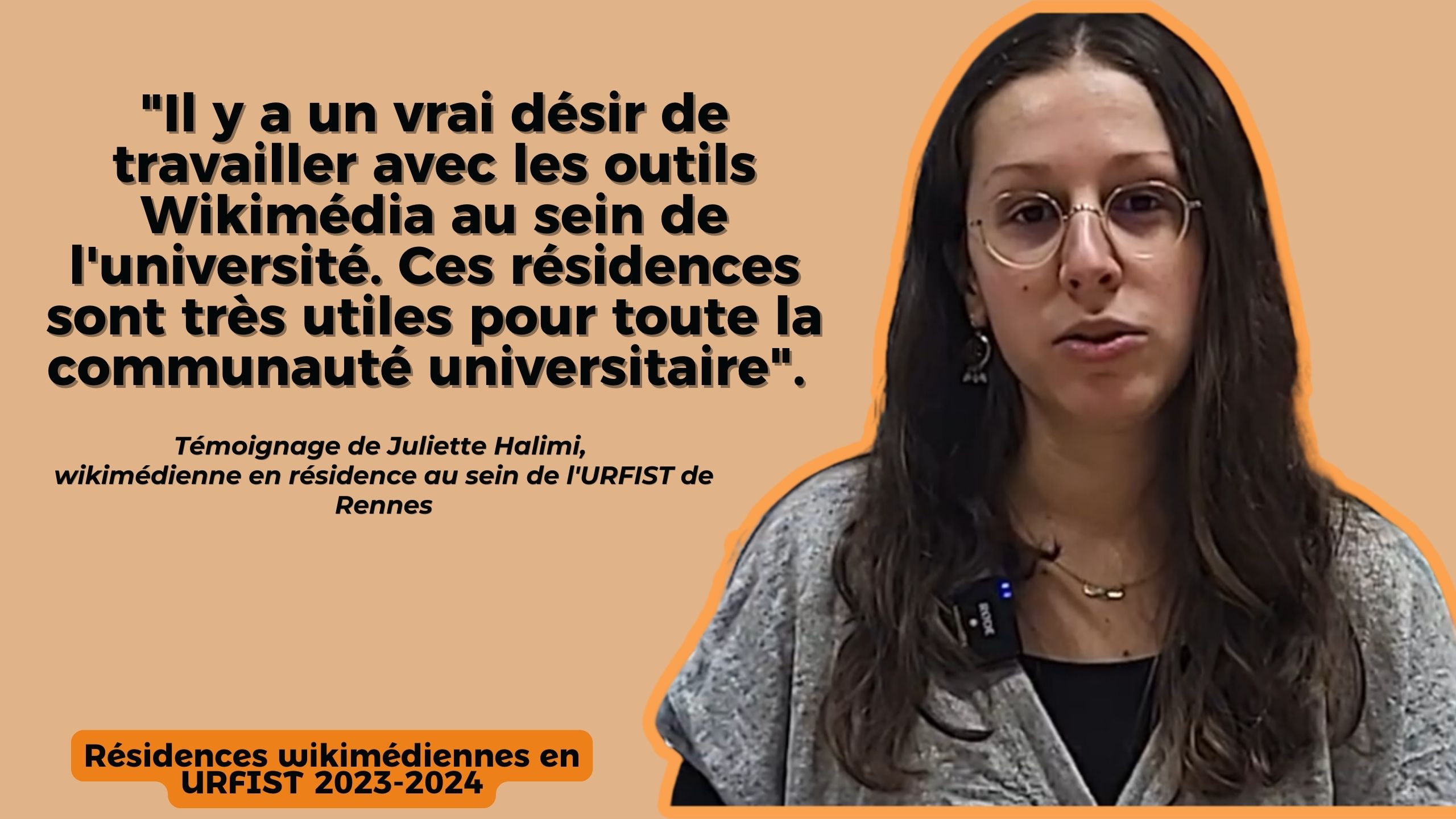 Entretien avec Juliette Halimi I Résidence Wikimédia (URFIST Rennes)