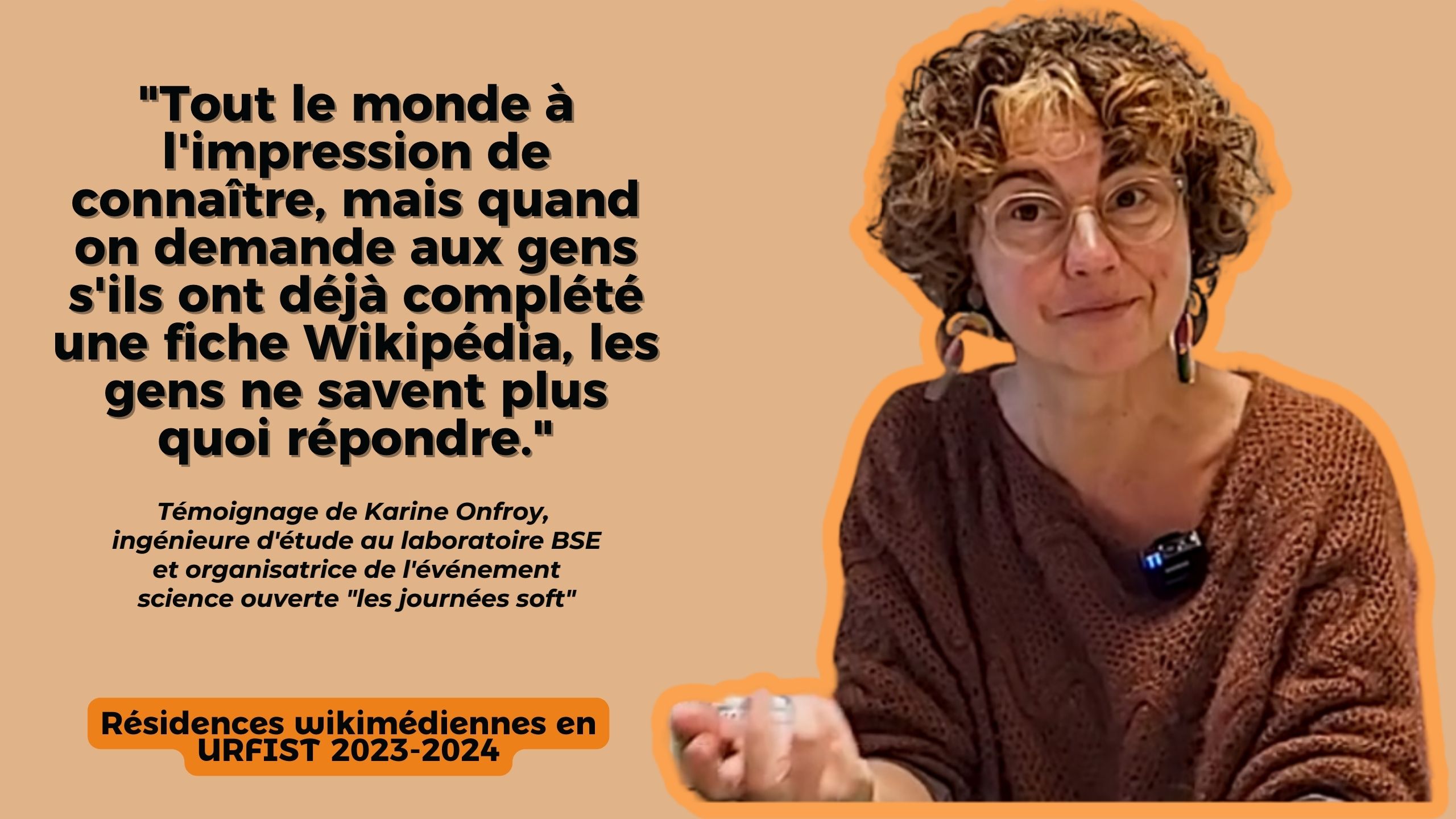 Entretien avec Karine Onfroy I Résidence Wikimédia (URFIST Bordeaux)